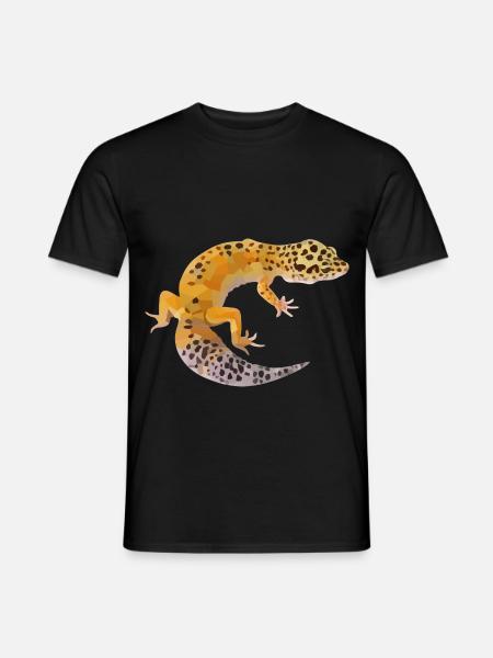 Smaragdgrüner Gecko Terrarienbewohner - Männer T-Shirt - Schwarz