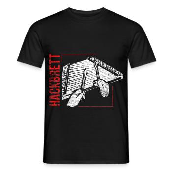 Mitreißendes Hackbrett Saitenspiel - Männer T-Shirt - Schwarz - Vorne - AI Model Male 178 light (178cm)