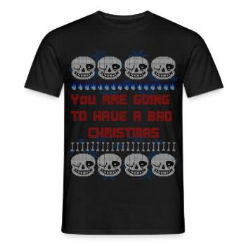 You are going to have a bad Christmas Pullover - Männer T-Shirt - Schwarz - Vorne - AI Model Male 178 light (178cm)