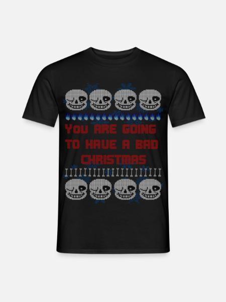 You are going to have a bad christmas sweater - Men's T-Shirt - black