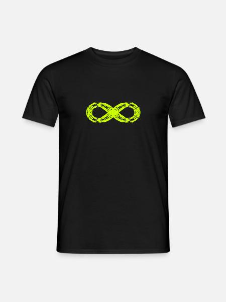 Unendlich Symbol Zeichen Symbol - Männer T-Shirt - Schwarz