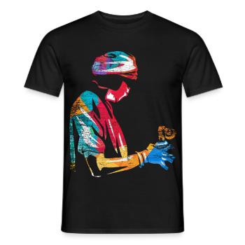 Erfahrener Anästhesist Klinikalltag - Männer T-Shirt - Schwarz - Vorne - AI Model Male 178 light (178cm)