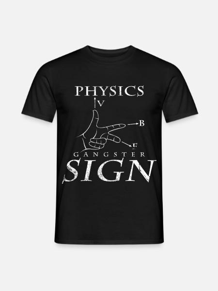 Physiker - Männer T-Shirt - Schwarz
