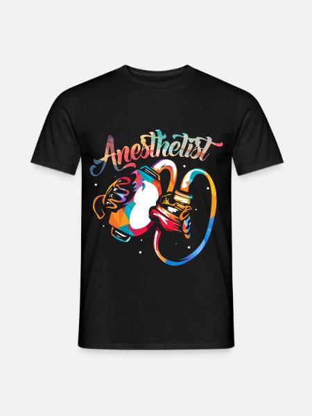 Souveräner Narkosearzt Operationssaal - Männer T-Shirt - Schwarz