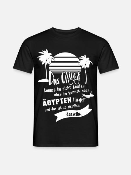 Glück Ägypten Urlaub Ferien Reise Geschenkidee - Männer T-Shirt - Schwarz