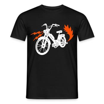 Mofa Moped Mofafahrer Mopedfahrer Zweirad - Männer T-Shirt - Schwarz - Vorne - AI Model Male 178 light (178cm)