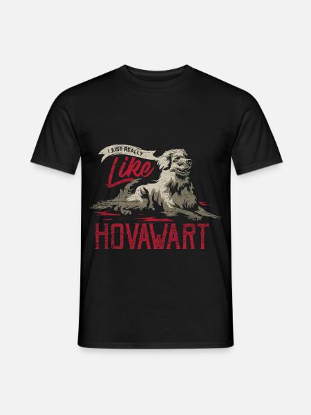 Wachsamer Hovawart Bauernhofhund - Männer T-Shirt - Schwarz