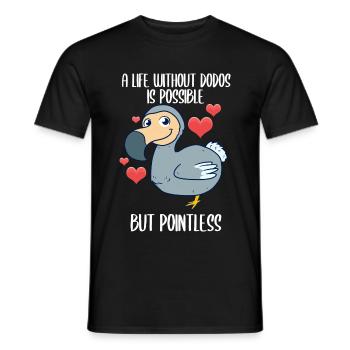 Dodo Flugunfähiger Vogel - Männer T-Shirt - Schwarz - Vorne - AI Model Male 178 light (178cm)