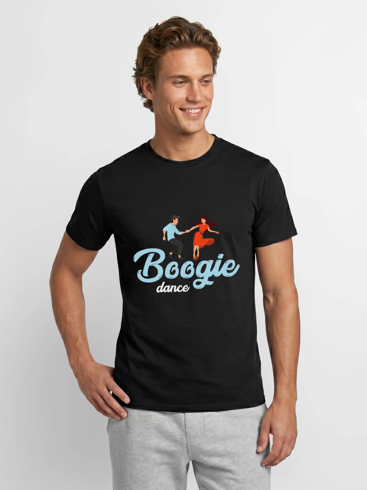 Boogie Woogie Dance - Männer T-Shirt - Schwarz - Vorne - AI Model Male 178 light (178cm)
