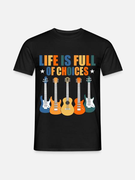 Guitar Player Guitarist - Männer T-Shirt - Schwarz