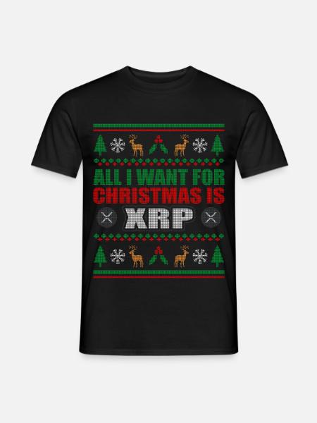 Christmas XRP Investor - Männer T-Shirt - Schwarz