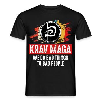 Krav Maga - Men's T-Shirt - black - Front - AI Model Male 178 light (178cm)