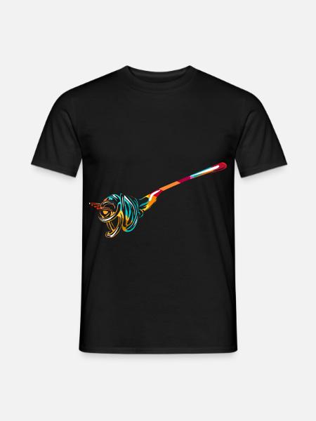 Herzhafter Spaghetti Kochabend - Männer T-Shirt - Schwarz