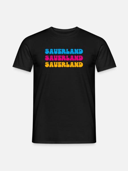 Sauerland - Männer T-Shirt - Schwarz