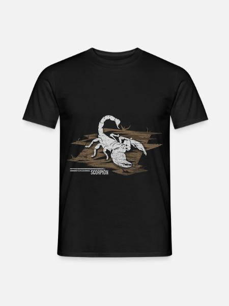 Gefährlicher Skorpion Wüstenjäger - Männer T-Shirt - Schwarz