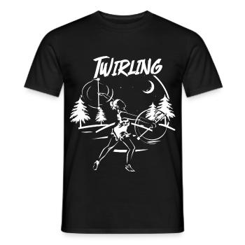 Flinke Stabwirblerin Paradeauftritt - Männer T-Shirt - Schwarz - Vorne - AI Model Male 178 light (178cm)