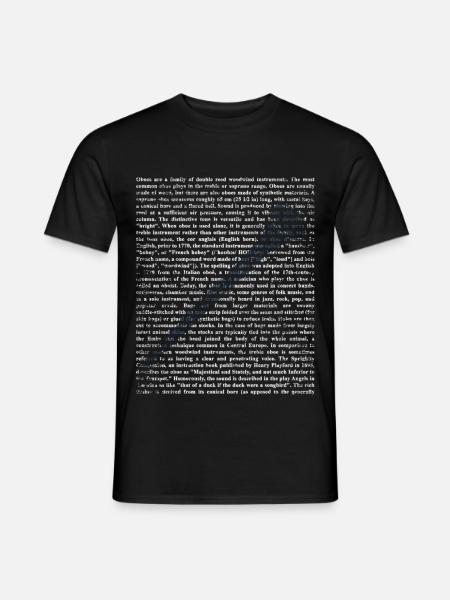 Swingende Klarinette Holzbläser - Männer T-Shirt - Schwarz