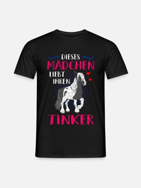 Tinker Pferd - Männer T-Shirt - Schwarz