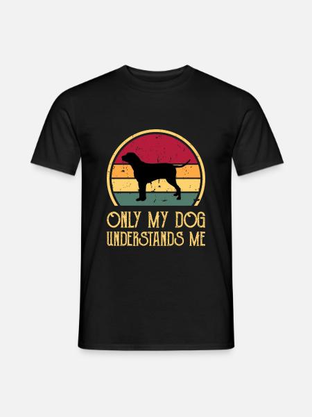Grand Anglo Francais Tricolore Hundesilhouette - Männer T-Shirt - Schwarz