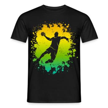 Handballer Handball Jungen Kinder Handballspieler - Männer T-Shirt - Schwarz - Vorne - AI Model Male 178 light (178cm)