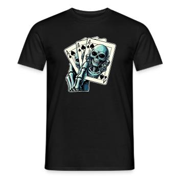 Jeu de cartes Alien - T-shirt homme - noir - Devant - AI Model Male 178 light (178cm)