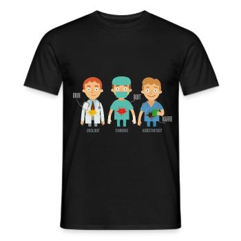 Cooler Anästhesist Narkoseprofi - Männer T-Shirt - Schwarz - Vorne - AI Model Male 178 light (178cm)