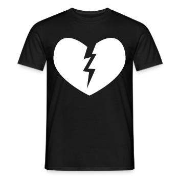 Zerbrochenes Herz Icon - Männer T-Shirt - Schwarz - Vorne - AI Model Male 178 light (178cm)