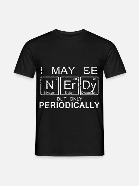 Nerdy - Männer T-Shirt - Schwarz