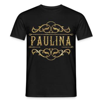 Paulina gold - Männer T-Shirt - Schwarz - Vorne - AI Model Male 178 light (178cm)