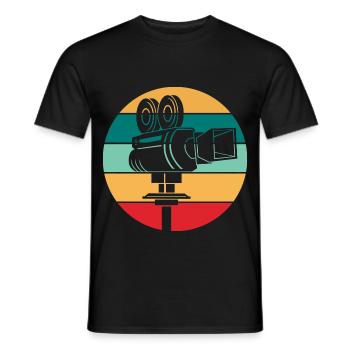 Filmemacher Kameraman Regisseur - Männer T-Shirt - Schwarz - Vorne - AI Model Male 178 light (178cm)