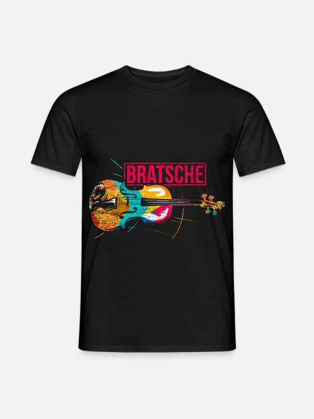 Feurige Bratschenstimme Orchester - Männer T-Shirt - Schwarz