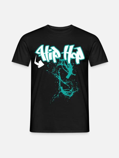 Hip Hop Rap-Musik - Männer T-Shirt - Schwarz
