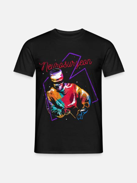 Kluge Neurochirurgin Nervensystem - Männer T-Shirt - Schwarz
