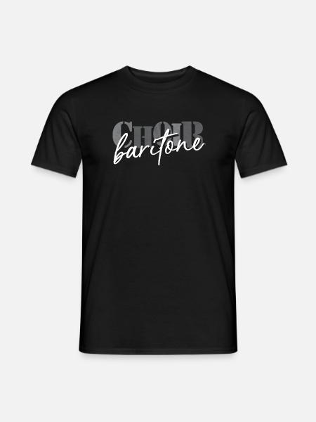 Choir - Baritone singer - Männer T-Shirt - Schwarz