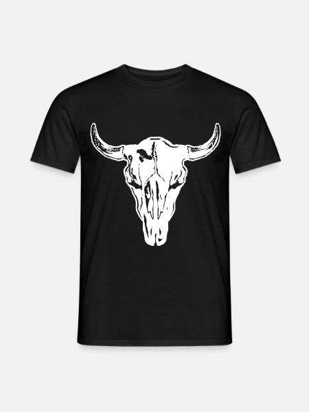 Bullenschädel - Männer T-Shirt - Schwarz