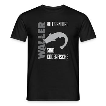 Wels fischen Kampf mit dem starken Wels - Männer T-Shirt - Schwarz - Vorne - AI Model Male 178 light (178cm)