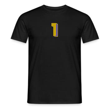 1 - Männer T-Shirt - Schwarz - Vorne - AI Model Male 178 light (178cm)