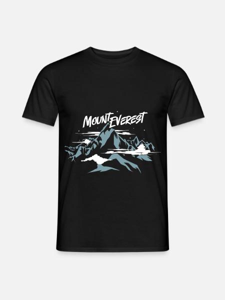 Mount Everest Nepal - Männer T-Shirt - Schwarz