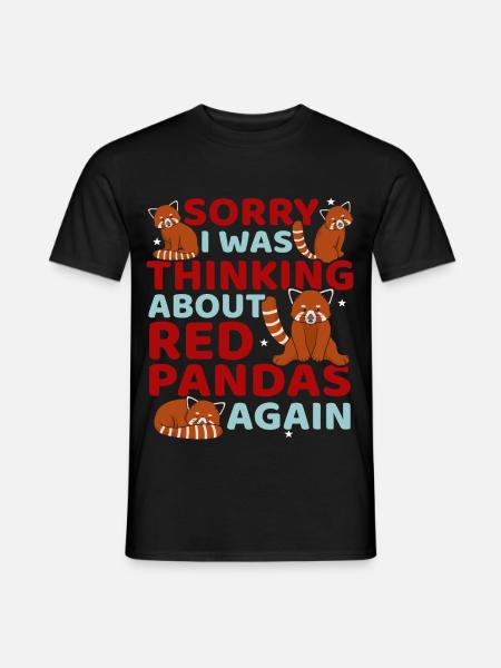 Red Panda Lover - Männer T-Shirt - Schwarz