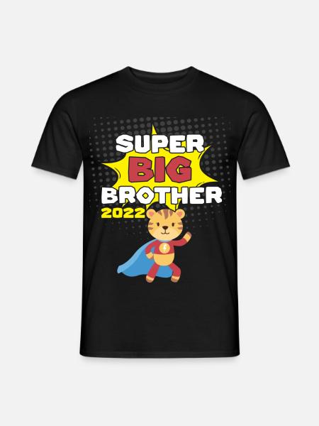 Super Großer Bruder Superheld 2022 - Männer T-Shirt - Schwarz
