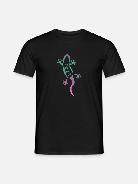 Echse - Männer T-Shirt - Schwarz