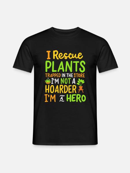 Garten Pflanzen Gartenarbeit - Männer T-Shirt - Schwarz