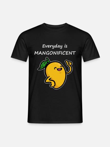 Exotische Mango Shake Veganerin - Männer T-Shirt - Schwarz