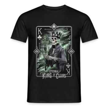 Eternal King of Clubs - Men's T-Shirt - black - Front - AI Model Male 178 light (178cm)