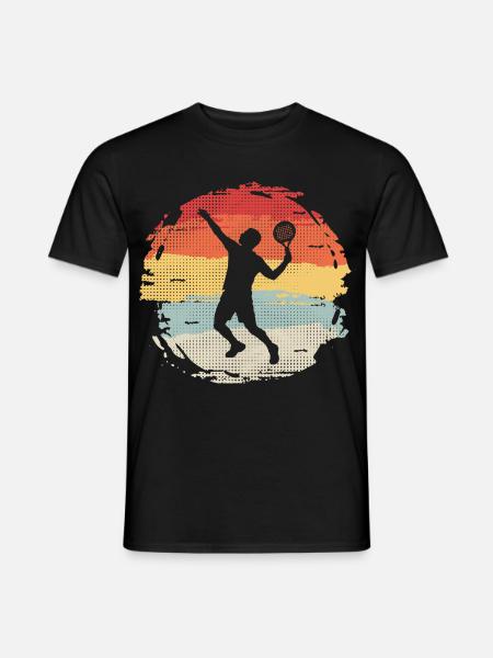 Padel Spieler Padel-Tennis Padeltennis Paddle - Männer T-Shirt - Schwarz