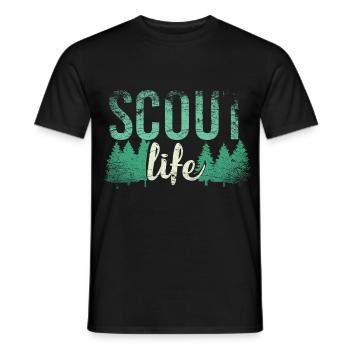 Scouting Scout Life - Männer T-Shirt - Schwarz - Vorne - AI Model Male 178 light (178cm)