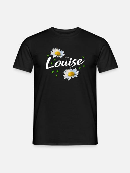 Louise - Männer T-Shirt - Schwarz