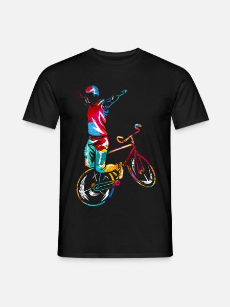 Filigraner Kunstradfahrer Hallenturnier - Männer T-Shirt - Schwarz