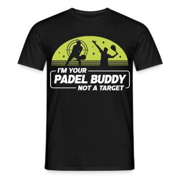 Padel Padelspieler Padel Tennis Paddle - Männer T-Shirt - Schwarz - Vorne - AI Model Male 178 light (178cm)