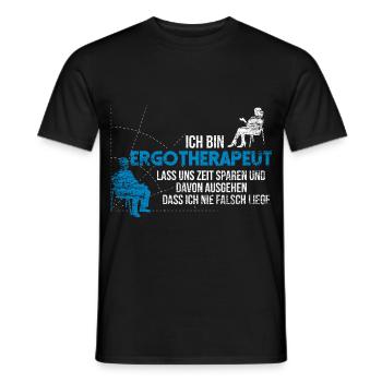 Geduldige Ergotherapeutin Praxisalltag - Männer T-Shirt - Schwarz - Vorne - AI Model Male 178 light (178cm)